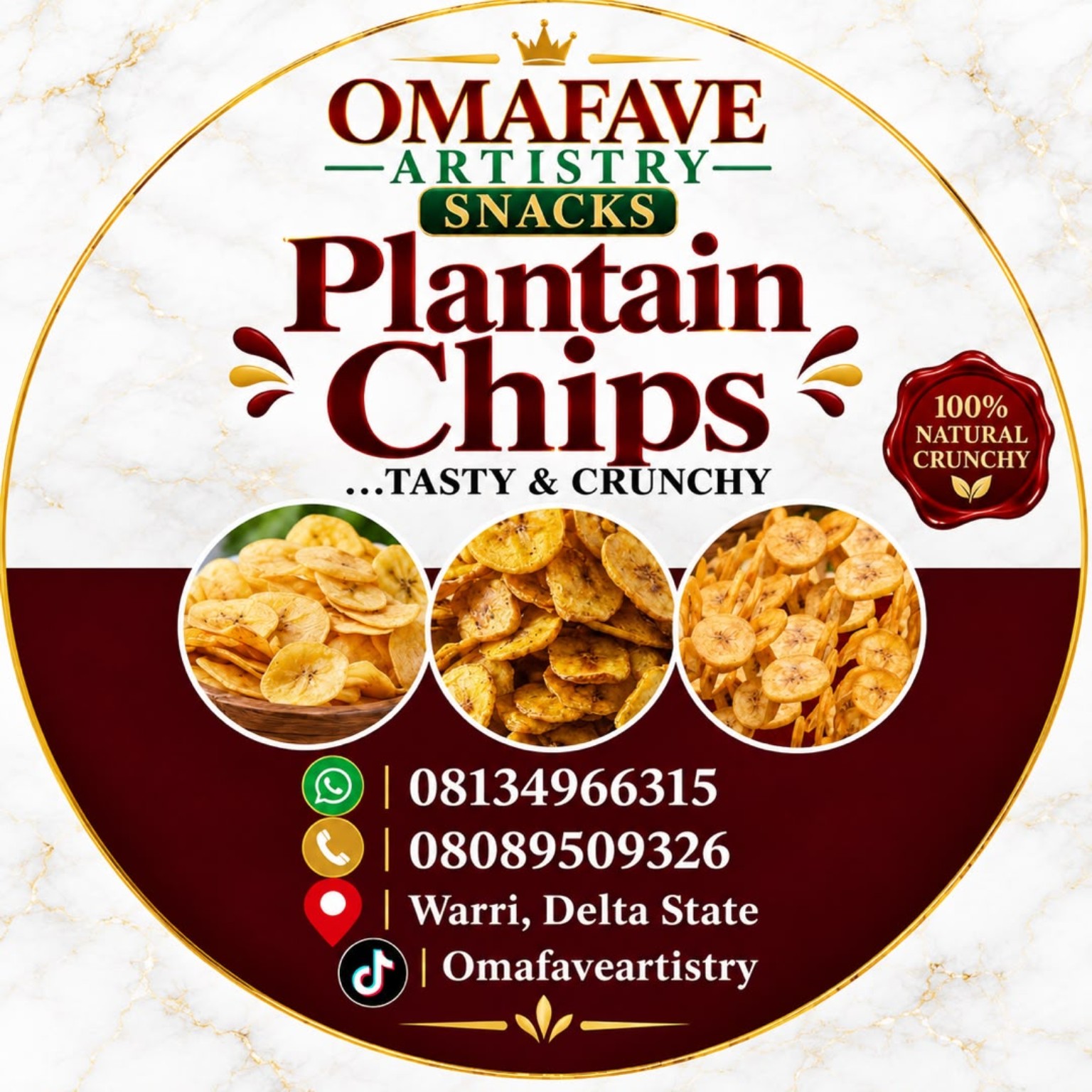 Plantain Chips product design